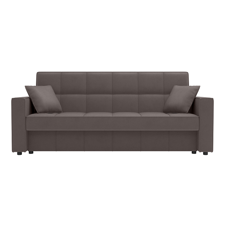 Луи / Диван - кровать 3-х местный (2 думки) велюр parma 14 коричневый